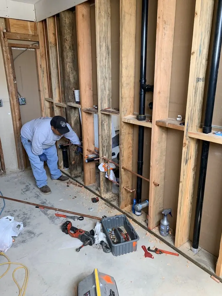 Commercial rough-in plumbing for Gas Line Repair in Pine Bay